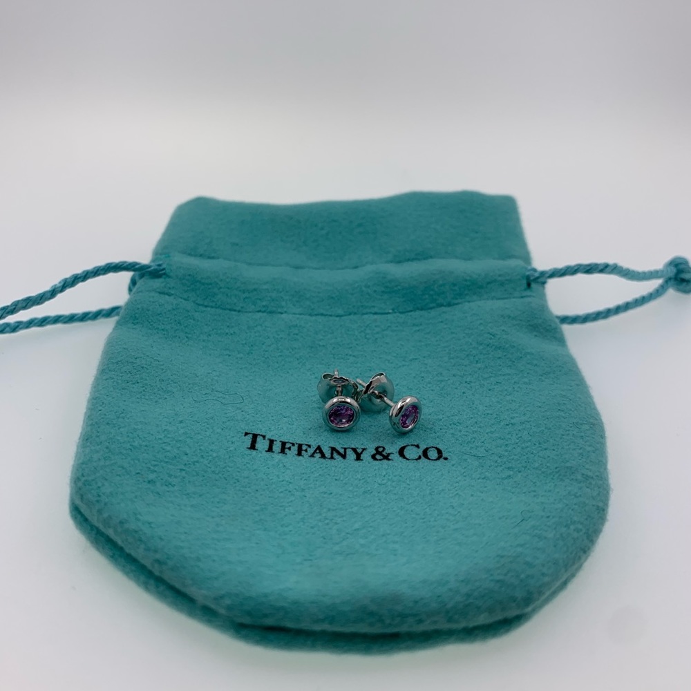 Tiffany & Co Color by yard earrings pink sapphire